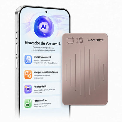 WaveNote AI Gravador: Nota