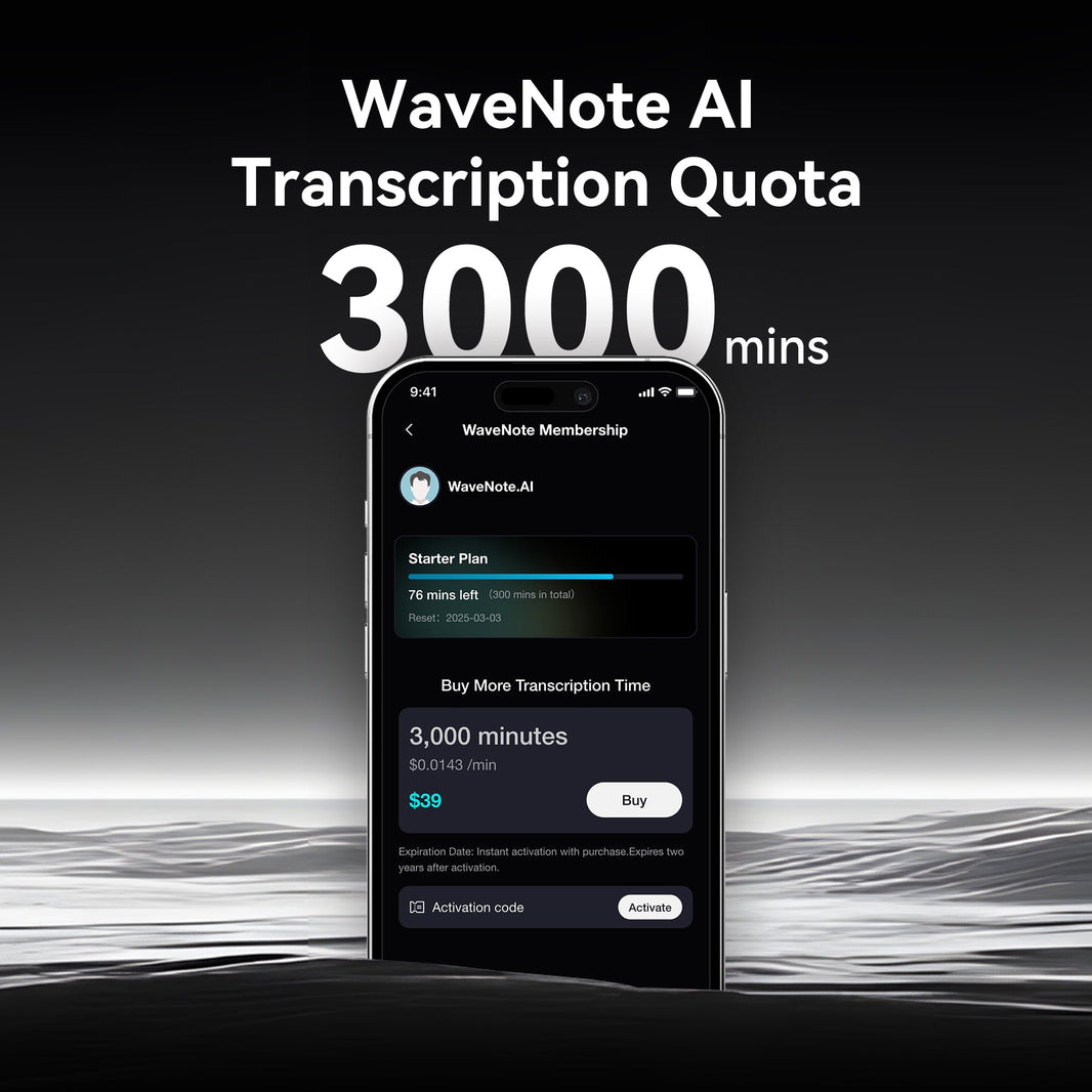 Cota de Transcrição de 3000 Minutos