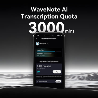 Cota de Transcrição de 3000 Minutos