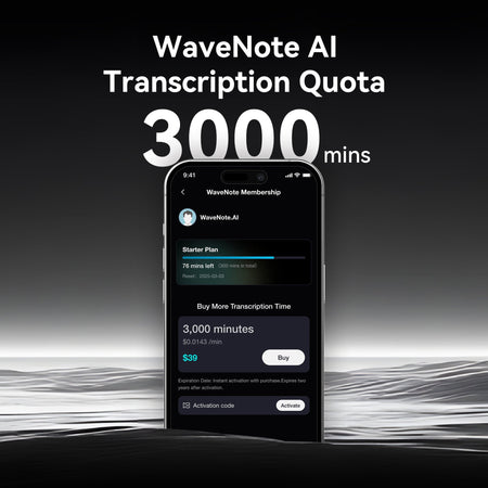Cota de Transcrição de 3000 Minutos