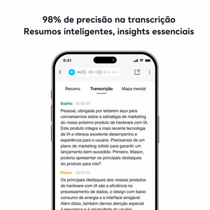 WaveNote AI Gravador: Nota