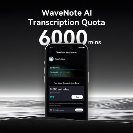 Cota de Transcrição de 6000 Minutos