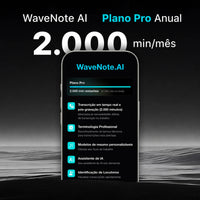 Plano Pro Anual do WaveNote AI